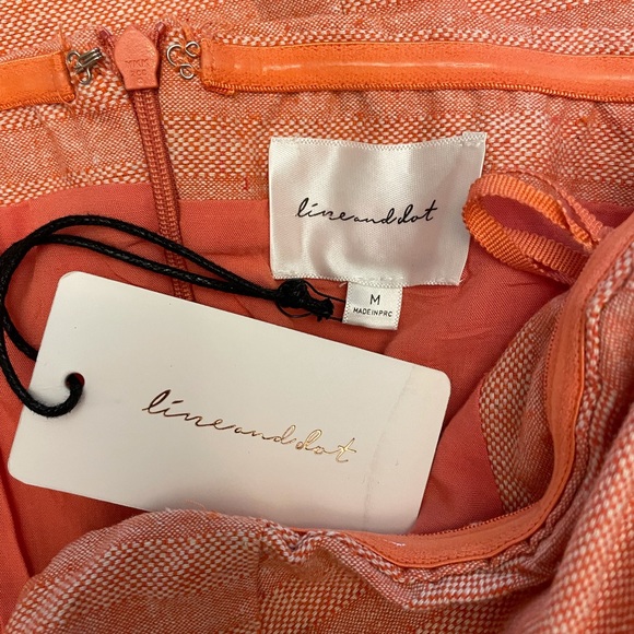 Revolve Line & Dot Zoe Strapless Dress in Orange - Picture 13 of 15